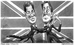 NICK CLEGG AND DAVID CAMERON by Taylor Jones