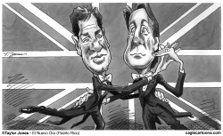 NICK CLEGG Y DAVID CAMERON by Taylor Jones