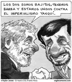 LULA DA SILVA Y MAHMOUD AHMADINEJAD by Taylor Jones