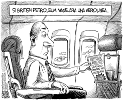 SI BP MANEJARA UNA AEROLINEA by Adam Zyglis