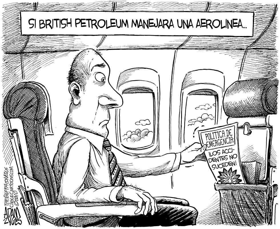  SI BP MANEJARA UNA AEROLINEA by Adam Zyglis