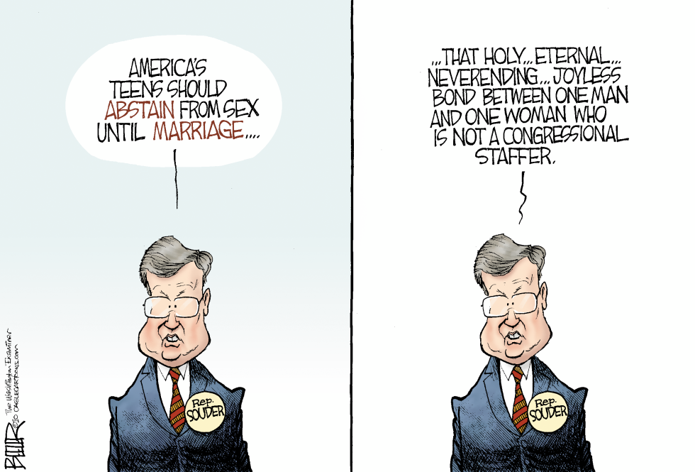  SOUDER AFFAIR by Nate Beeler