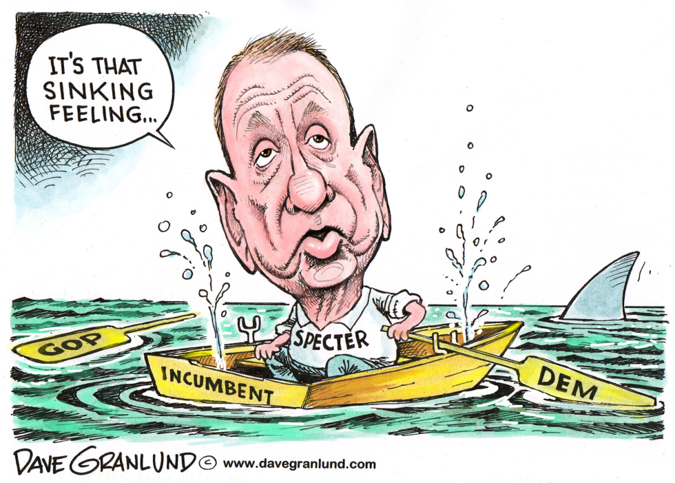  ARLEN SPECTER LOSES by Dave Granlund