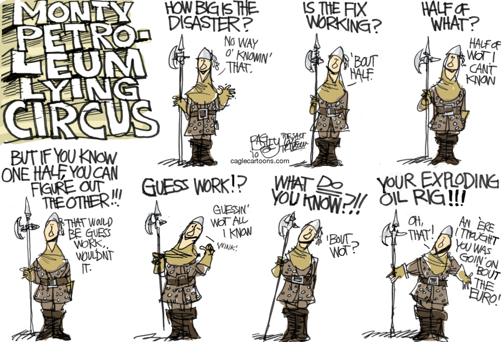  BP LYING CIRCUS by Pat Bagley