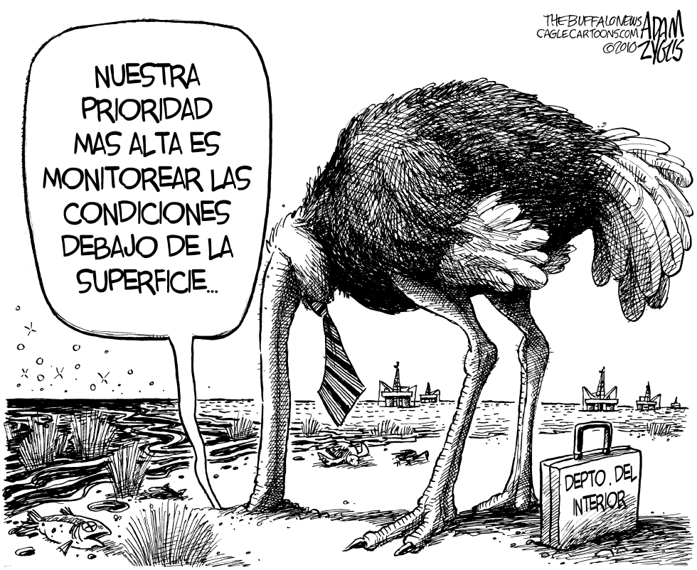  MONITOREANDO EL DERRAME PETROLERO by Adam Zyglis