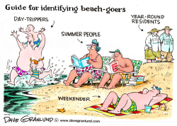 BEACH-GOER GUIDE by Dave Granlund