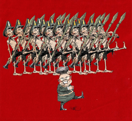 KIM JONG IL MARCHING ON by Riber Hansson