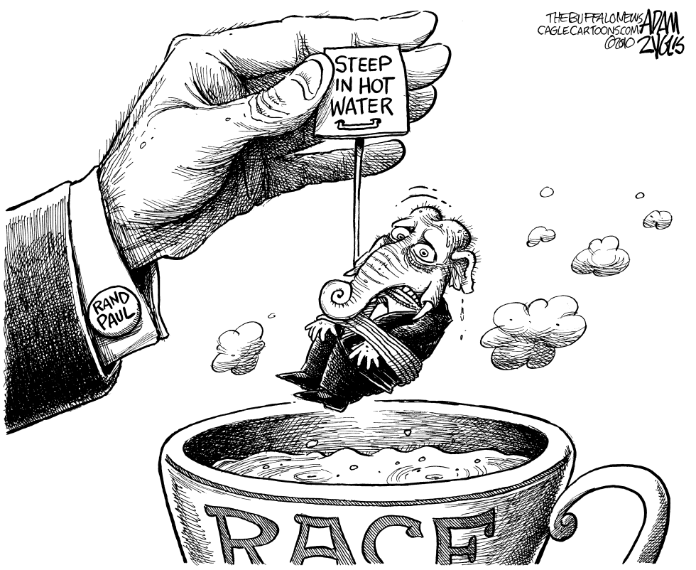  RAND PAUL TEA TIME by Adam Zyglis