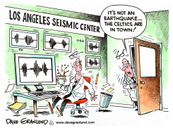 NBA FINALS CELTICS VS LAKERS by Dave Granlund