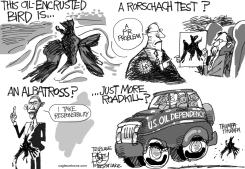 OILY BIRD by Pat Bagley