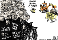 RECESSION SINKHOLE by Pat Bagley