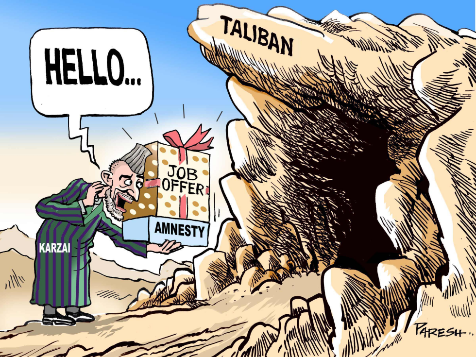  KARZAI OFFERS AMNESTY by Paresh Nath