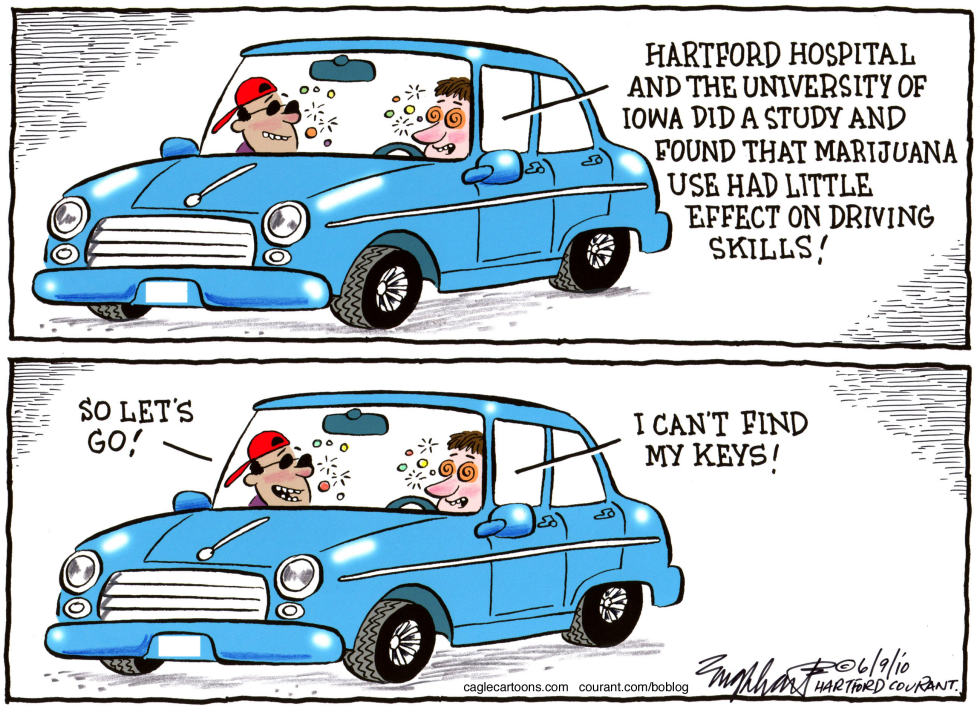  MARIJUANA WHILE DRIVING by Bob Englehart