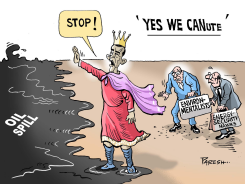 STOPPING OIL SPILL by Paresh Nath