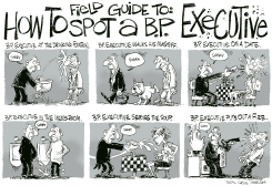 HOW TO SPOT A BP EXECUTIVE by Daryl Cagle