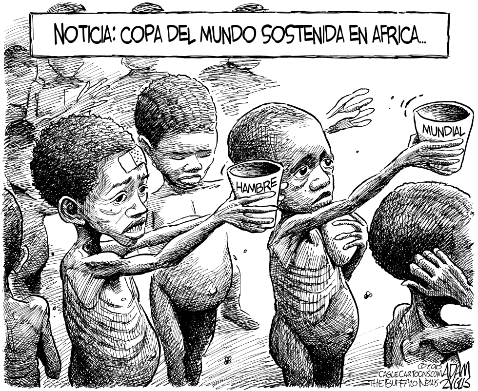  COPA DEL MUNDO SOSTENIDA EN AFRICA by Adam Zyglis