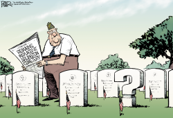 ARLINGTON CEMETERY QUESTIONS by Nate Beeler