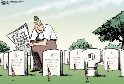 DUDAS EN EL CEMENTERIO DE ARLINGTON  by Nate Beeler