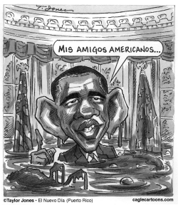 OBAMA EN LA OFICINA OLEOSA by Taylor Jones