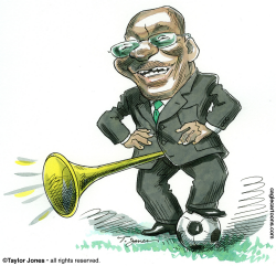 RANDY SOUTH AFRICAN PRESIDENT JACOB ZUMA  by Taylor Jones