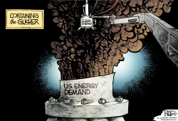 THE GUSHER by Nate Beeler