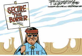 SECURE BORDER by David Fitzsimmons