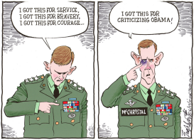 GENERAL STANLEY MCCHRYSTAL by Bob Englehart