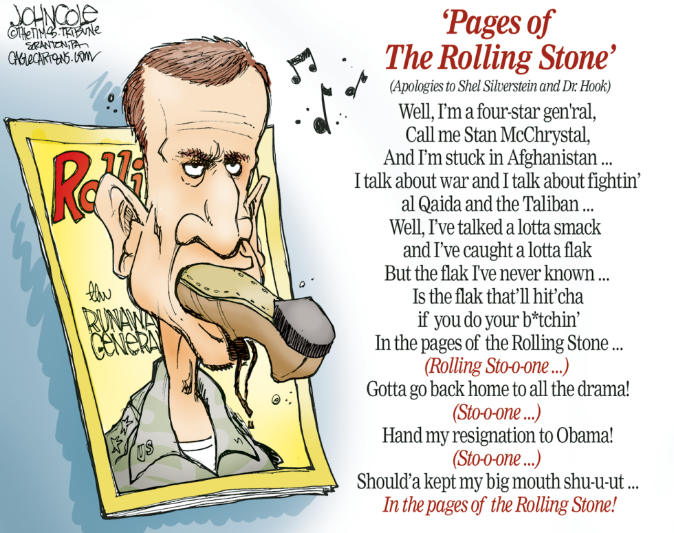  MCCHRYSTAL IN ROLLING STONE by John Cole