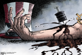 OIL ADDICTION by Nate Beeler