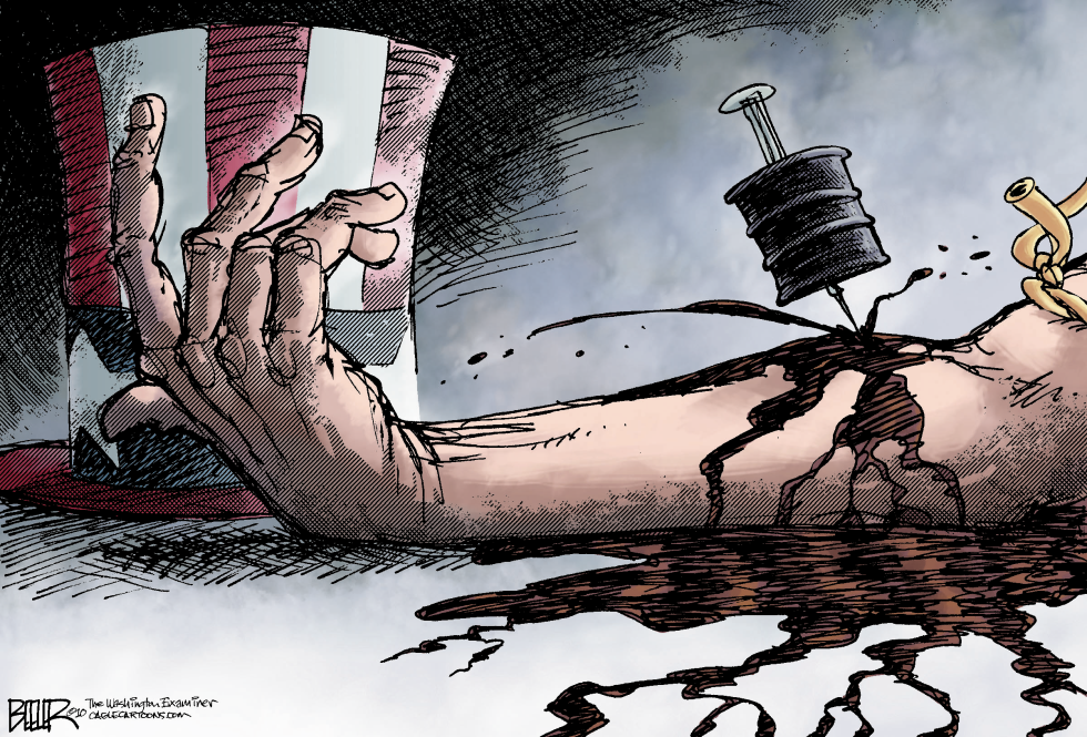  OIL ADDICTION by Nate Beeler