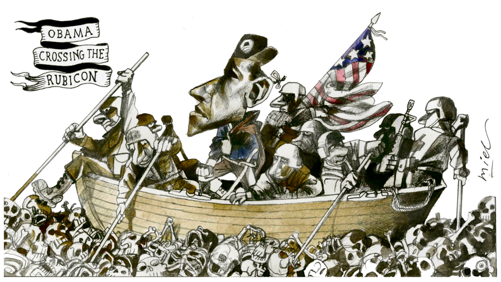  OBAMA CROSSING THE RUBICON by Deng Coy Miel