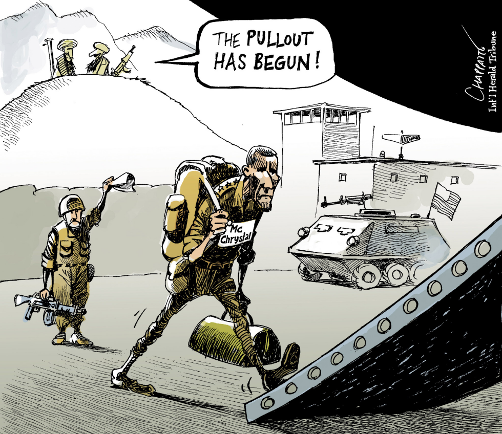  MCCHRYSTAL FIRED by Patrick Chappatte