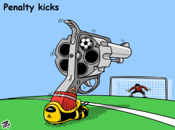 PENALTY KICKS by Emad Hajjaj