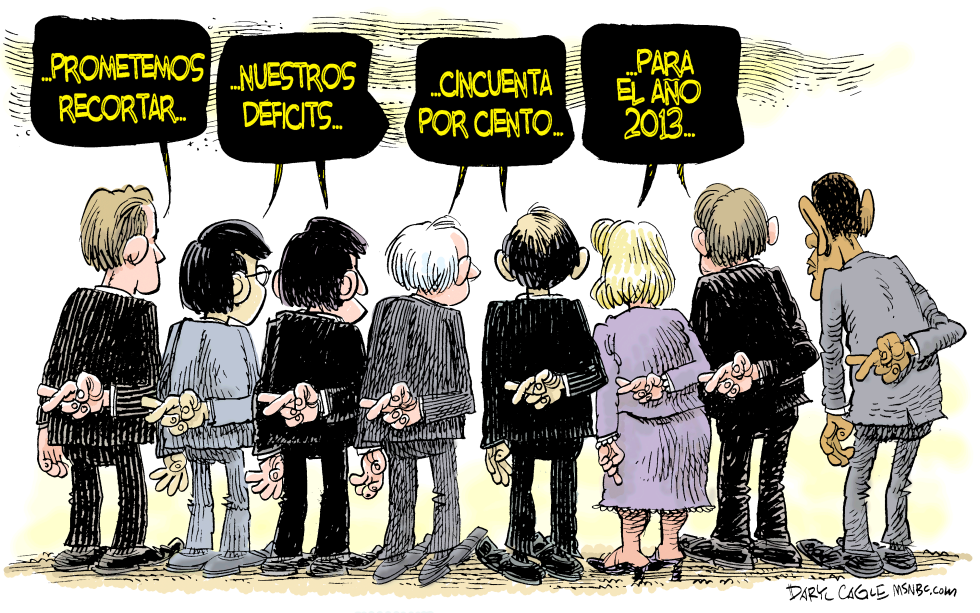  DECLARACION DE DEFICITS  by Daryl Cagle