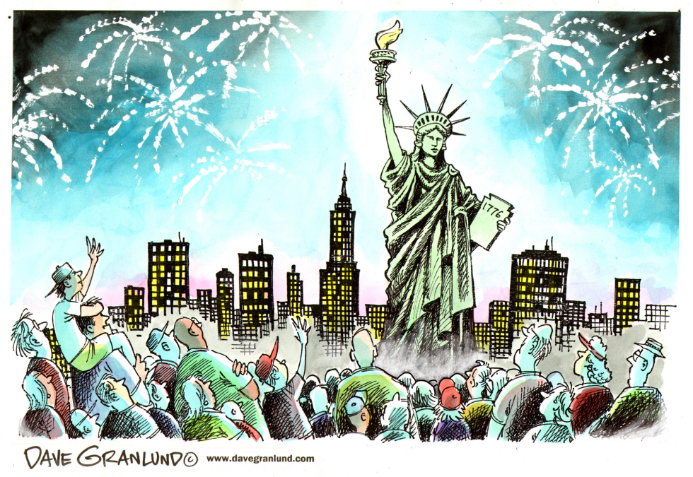  FOURTH OF JULY by Dave Granlund