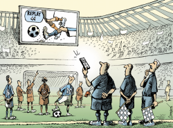 INSTANT REPLAY IN SOCCER by Patrick Chappatte