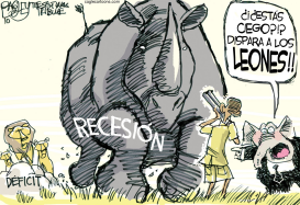 RINOCERONTE DE LA RECESION  by Pat Bagley