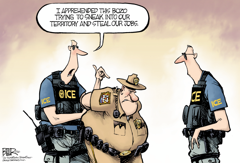  IMMIGRATION ENFORCEMENT by Nate Beeler