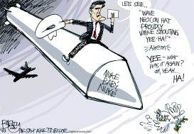 ROMNEY BOMBS by Pat Bagley