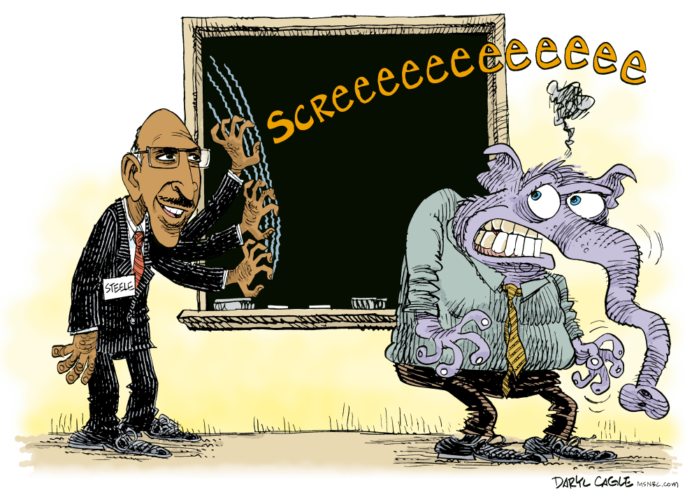  MICHAEL STEELE ANNOYS GOP by Daryl Cagle