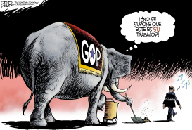 EL GOP Y STEELE  by Nate Beeler