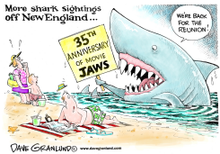 JAWS 35 YEARS LATER by Dave Granlund