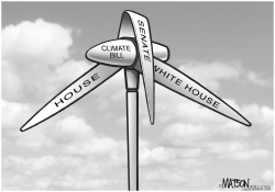 CLIMATE BILL DOLDRUMS by RJ Matson