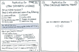 UTAH GUN PERMITS by Pat Bagley