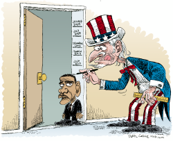 OBAMA SHRINKS  by Daryl Cagle