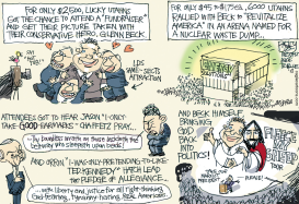 GLENN BECK SAVES JESUS by Pat Bagley