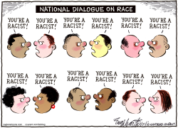 NATIONAL DIALOGUE ON RACE by Bob Englehart