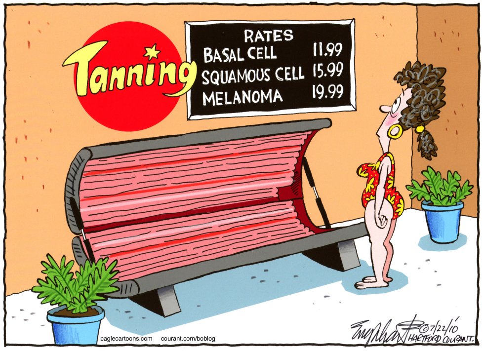  TANNING SALONS by Bob Englehart