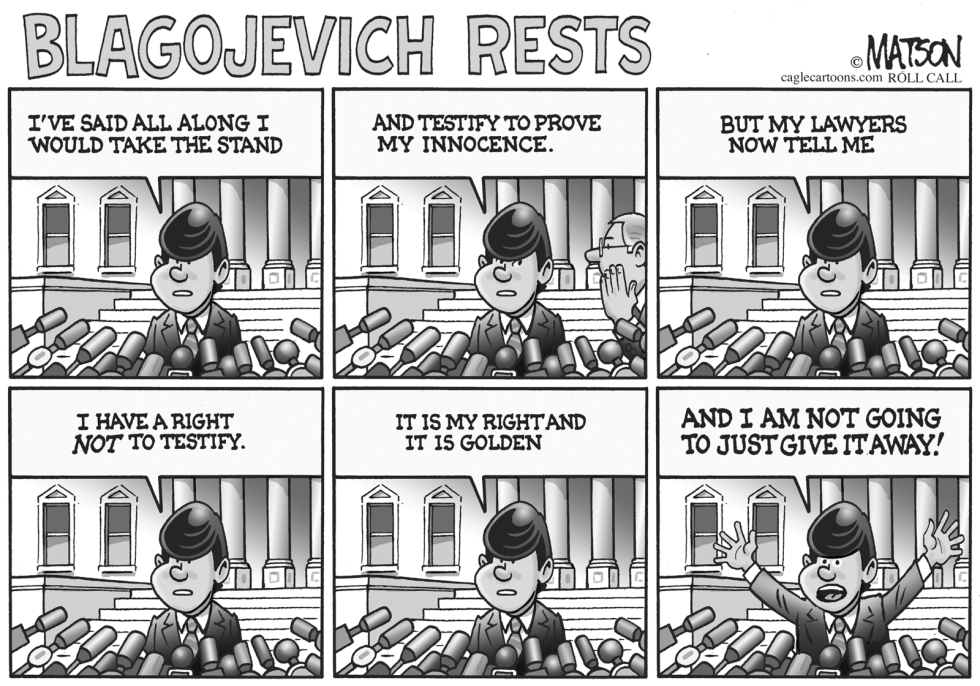  BLAGOJEVICH RESTS by RJ Matson