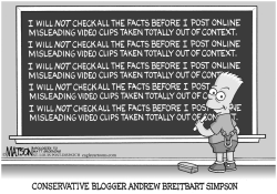 CONSERVATIVE BLOGGER ANDREW BREITBART SIMPSON by RJ Matson